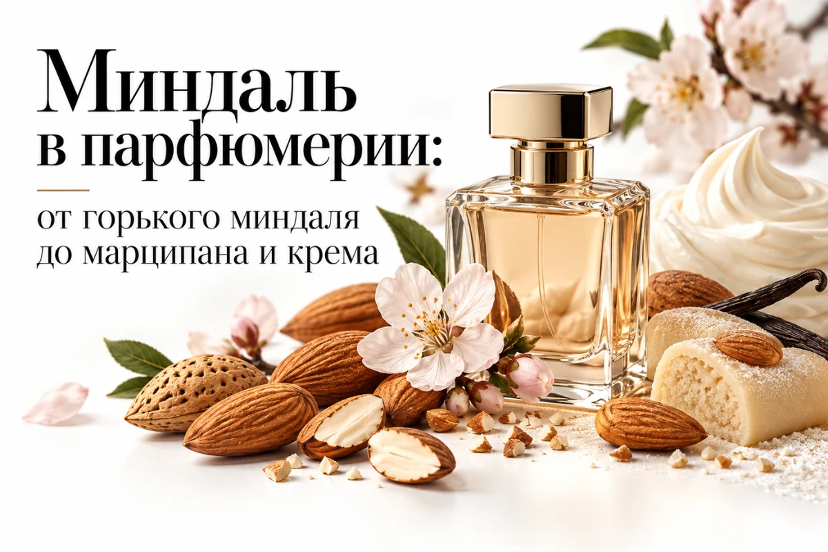 Миндаль в парфюмерии от горького миндаля до марципана и крема